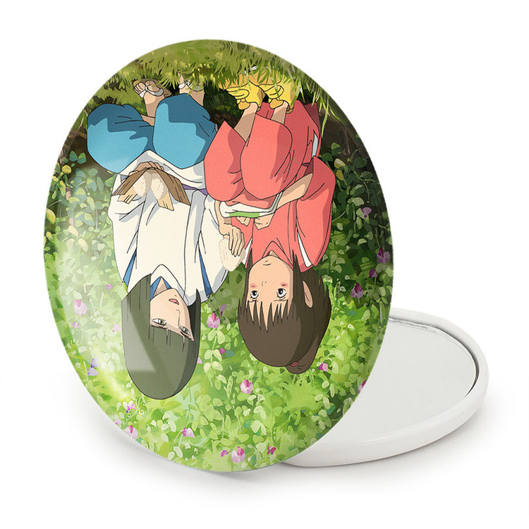 آینه جیبی خندالو طرح هاکو و چیهیرو انیمه شهر اشباح Spirited Away مدل تاشو کد 12093