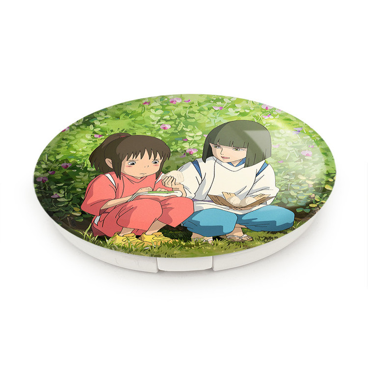 آینه جیبی خندالو طرح هاکو و چیهیرو انیمه شهر اشباح Spirited Away مدل تاشو کد 12093