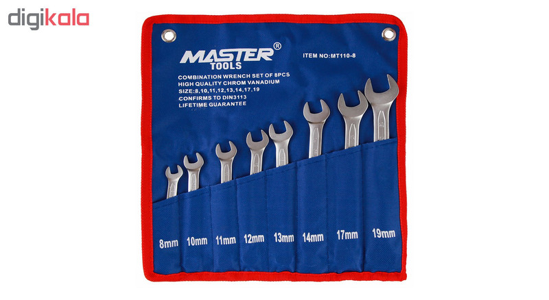 مجموعه 8 عددی آچار یکسر رینگی یکسر تخت مستر تولز مدل MT-110-8