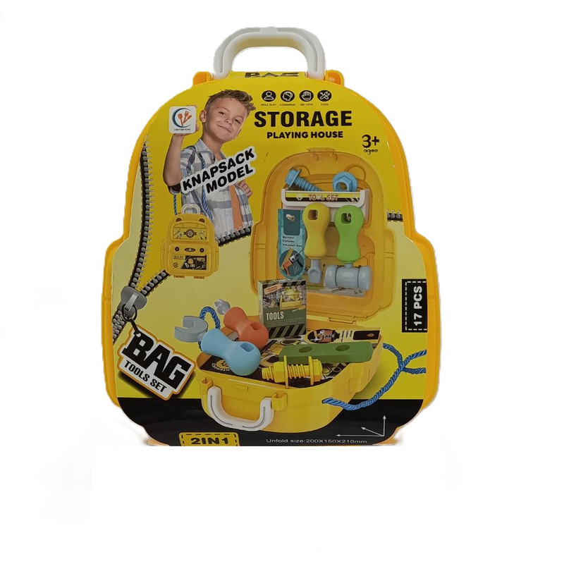ست اسباب بازی ابزار مدل DIY-17PCS