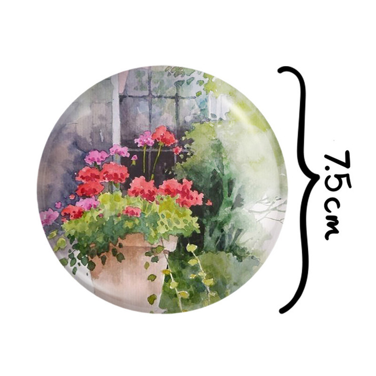 آینه جیبی خندالو طرح گل مدل تاشو کد 2225