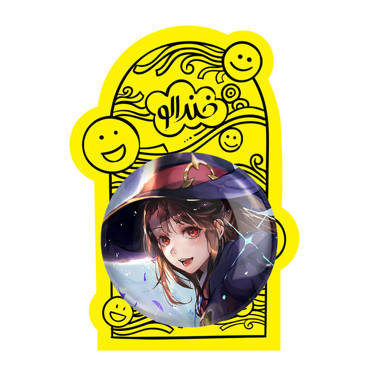 آینه جیبی خندالو طرح اکو انیمه جادوگران کوچک Little Witch Academia مدل تاشو کد 22867