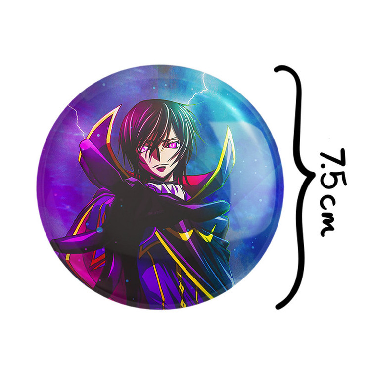 آینه جیبی خندالو طرح لولوش وی بریتانیا انیمه کد گیاس Code Geass مدل تاشو کد 13083