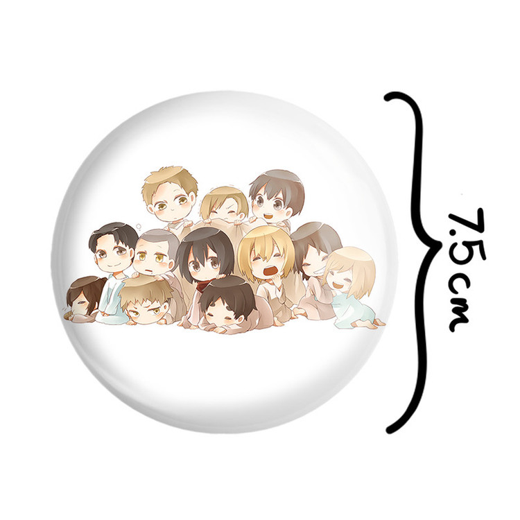 آینه جیبی خندالو مدل انیمه اتک آن تایتان Attack on Titan کد 18552