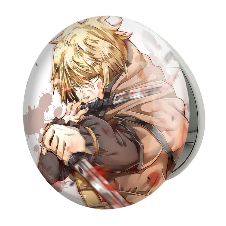 آینه جیبی خندالو طرح تورفین انیمه حماسه وینلند Vinland Saga مدل تاشو کد 27488