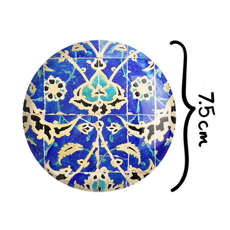 آینه جیبی خندالو مدل کاشی کد 2176