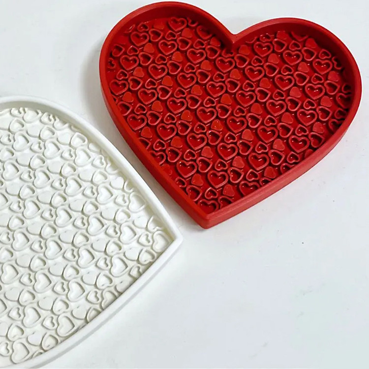 پد شستشوی برس آرایشی مدل Heart کد 5191