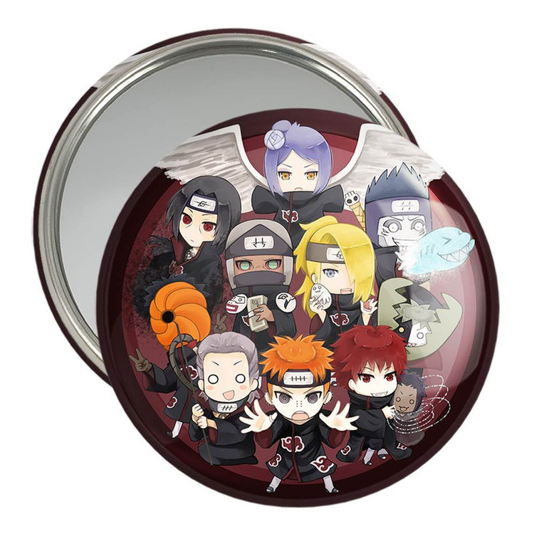 آینه جیبی خندالو مدل گروه اکاتسوکی انیمه ناروتو Naruto کد 11229