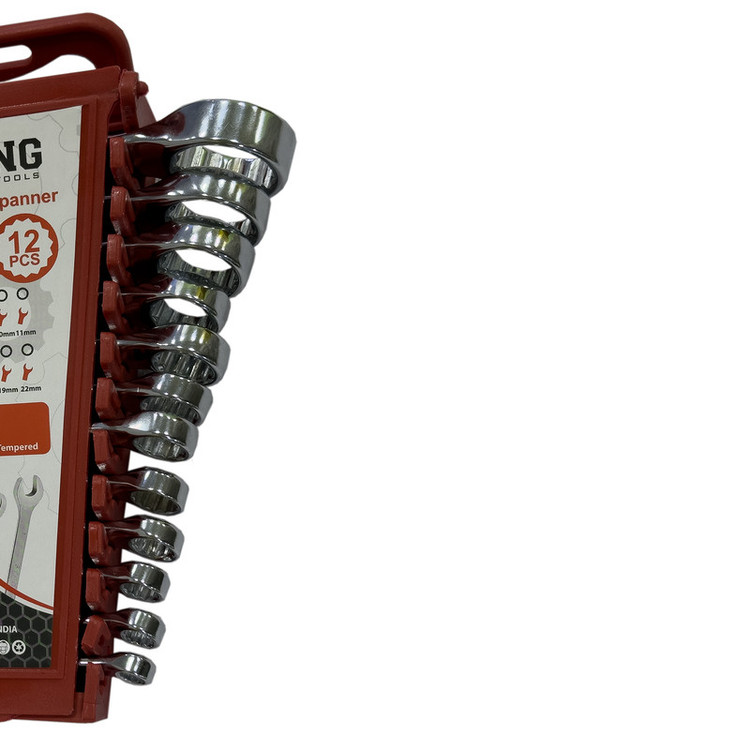 آچار یکسر تخت و یکسر رینگی استرانگ مدل SMT-STRONG-12PCS-22MM مجموعه 12عددی