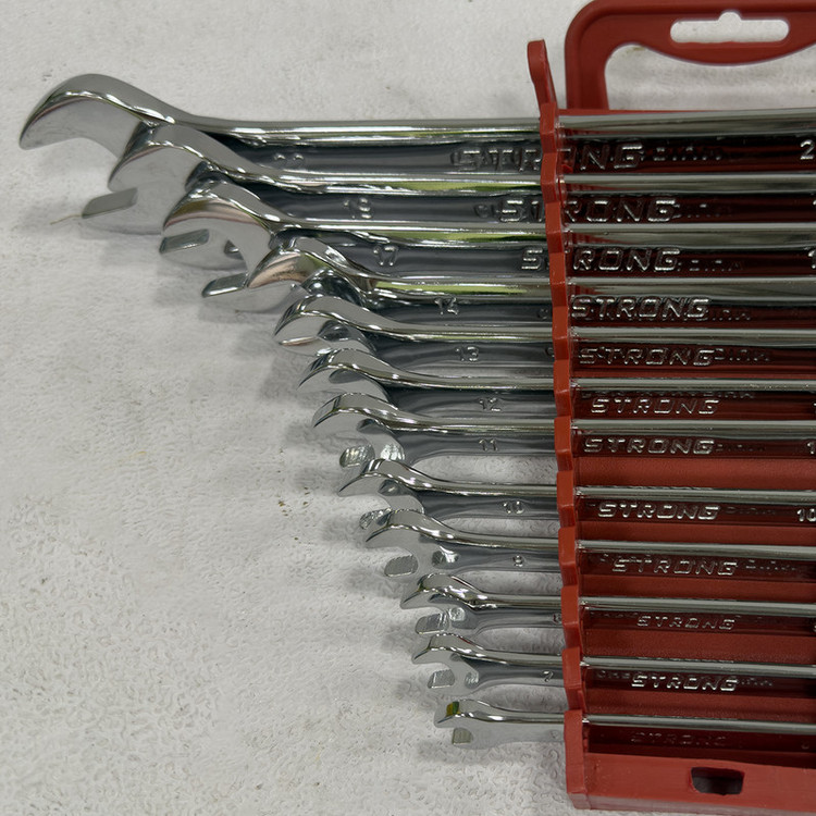 آچار یکسر تخت و یکسر رینگی استرانگ مدل SMT-STRONG-12PCS-22MM مجموعه 12عددی