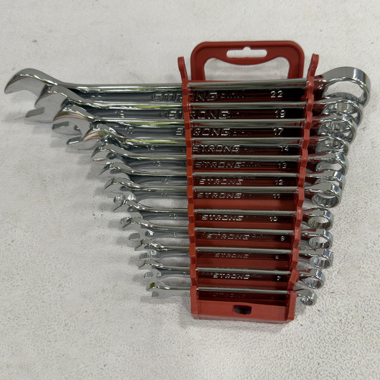 آچار یکسر تخت و یکسر رینگی استرانگ مدل SMT-STRONG-12PCS-22MM مجموعه 12عددی