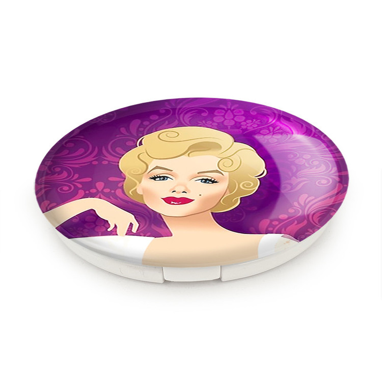 آینه جیبی خندالو طرح مرلین مونرو Marilyn Monroe مدل تاشو کد 3986