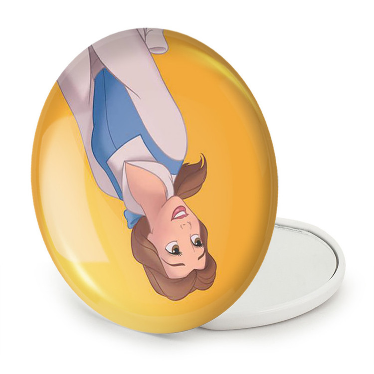 آینه جیبی خندالو طرح انیمیشن دیو و دلبر Beauty And The Beast مدل تاشو کد 1789