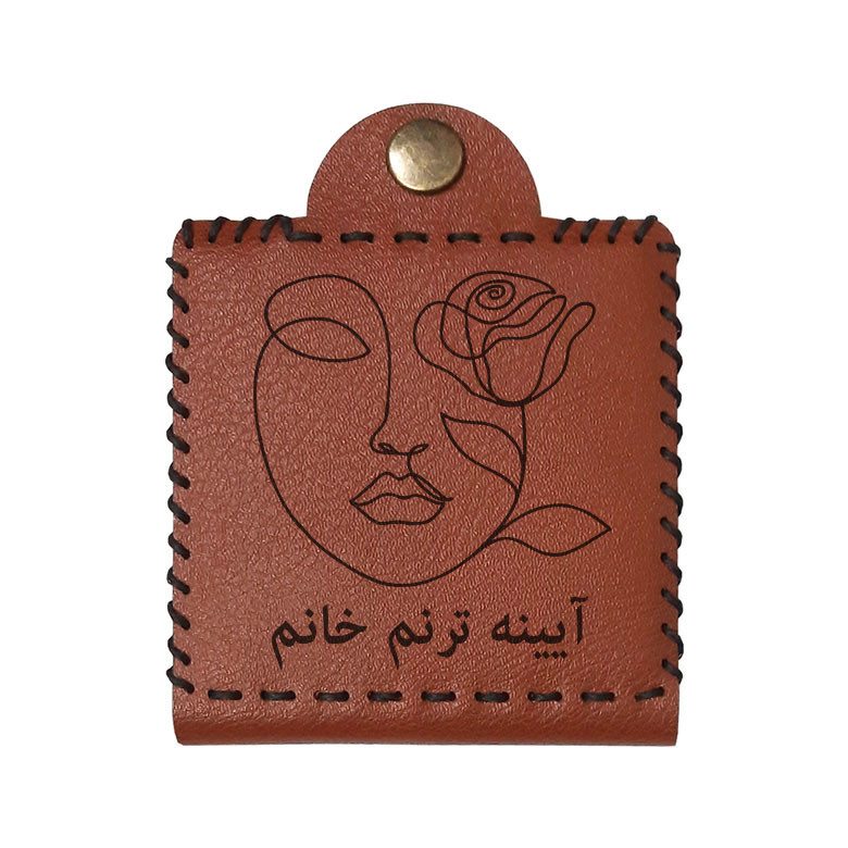 آینه جیبی مدل  اسم ترنم طرح گل
