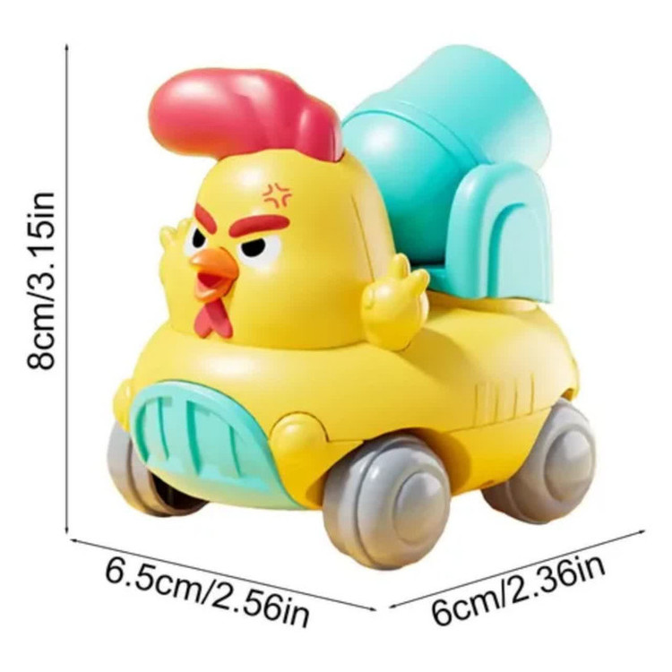 اسباب بازی ناب سل مدل ماشین بونکر قدرتی جوجه بامزه ارتفاع 8 سانتی متر کد CUTE CHICK NAAB002