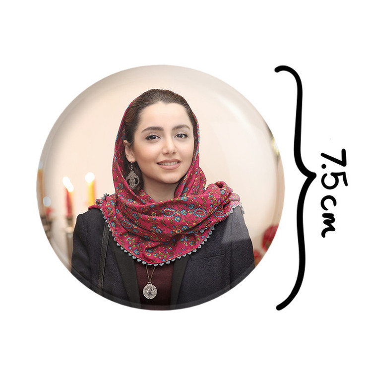 آینه جیبی خندالو طرح نازنین بیاتی مدل تاشو کد 6289