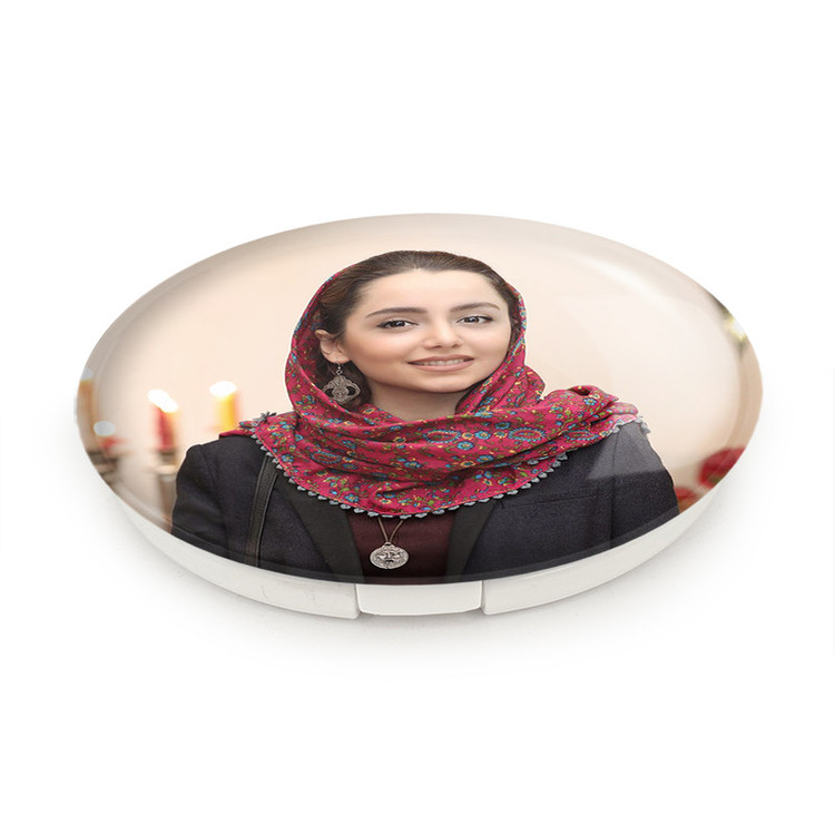 آینه جیبی خندالو طرح نازنین بیاتی مدل تاشو کد 6289