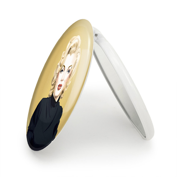 آینه جیبی خندالو طرح مرلین مونرو Marilyn Monroe مدل تاشو کد 3977