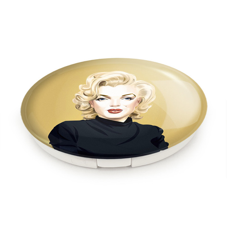 آینه جیبی خندالو طرح مرلین مونرو Marilyn Monroe مدل تاشو کد 3977