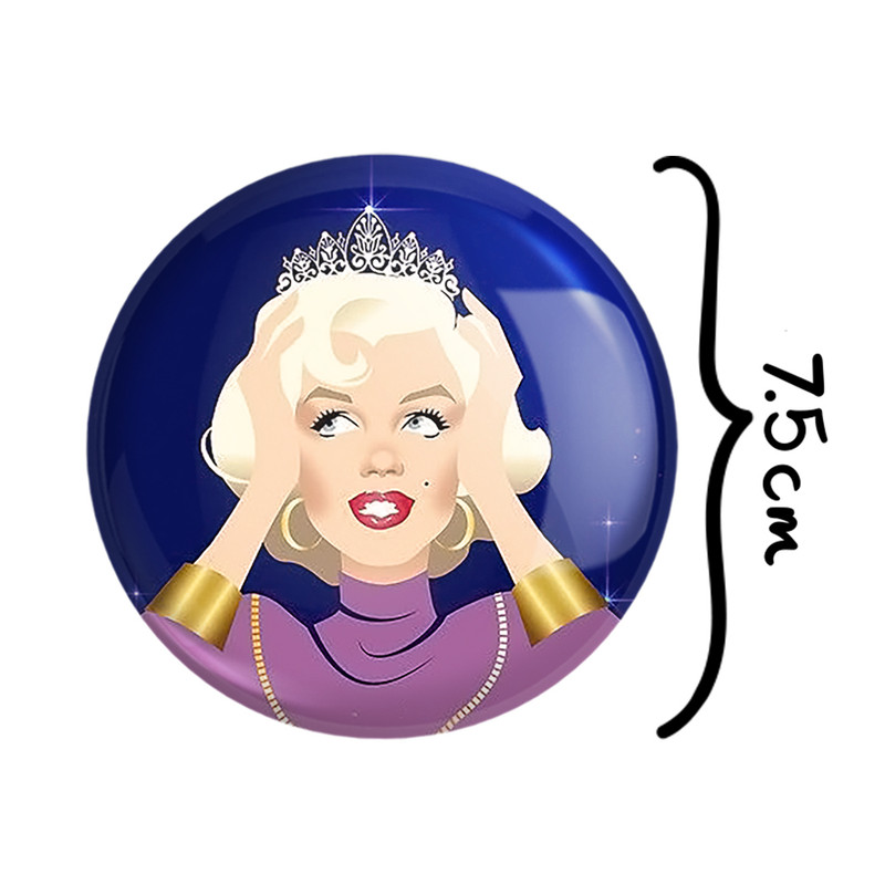 آینه جیبی خندالو طرح مرلین مونرو Marilyn Monroe مدل تاشو کد 3987