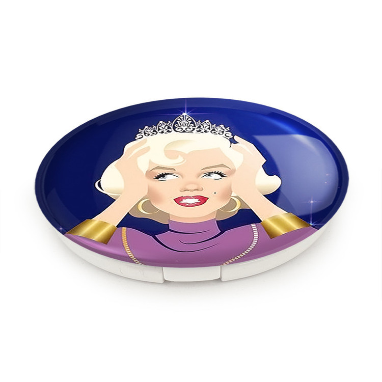 آینه جیبی خندالو طرح مرلین مونرو Marilyn Monroe مدل تاشو کد 3987