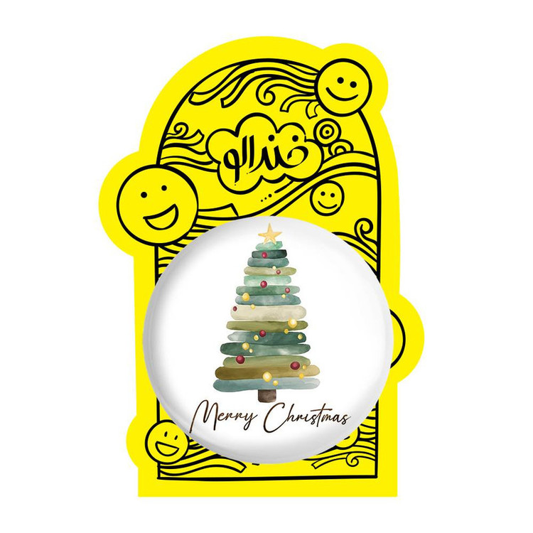 آینه جیبی خندالو مدل کریسمس Christmas کد 22150