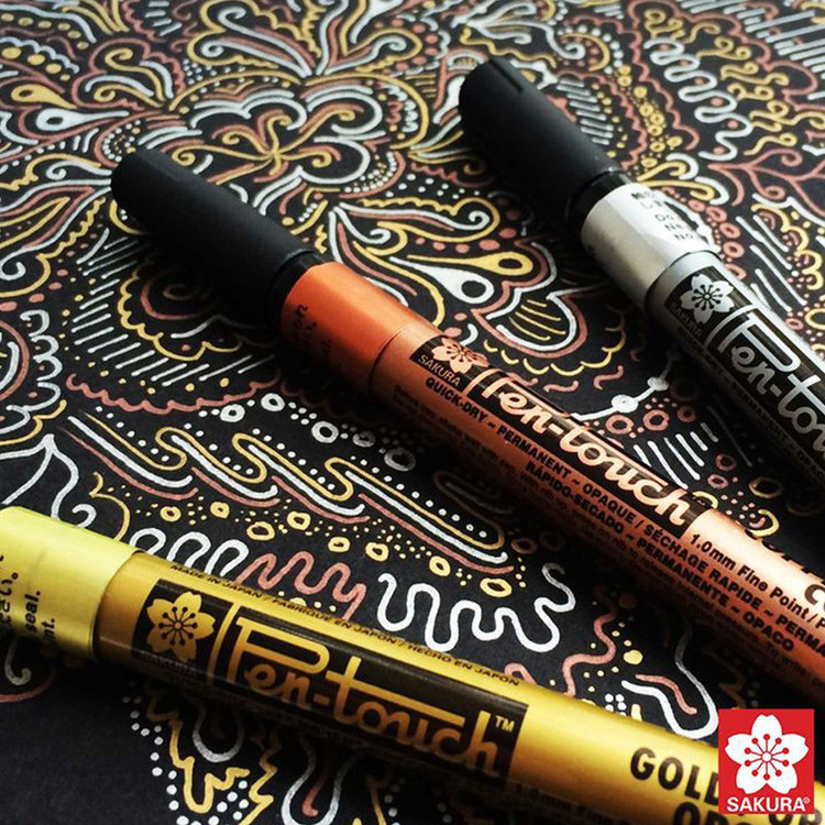 ماژیک ساکورا مدل pen-touch کد slvr