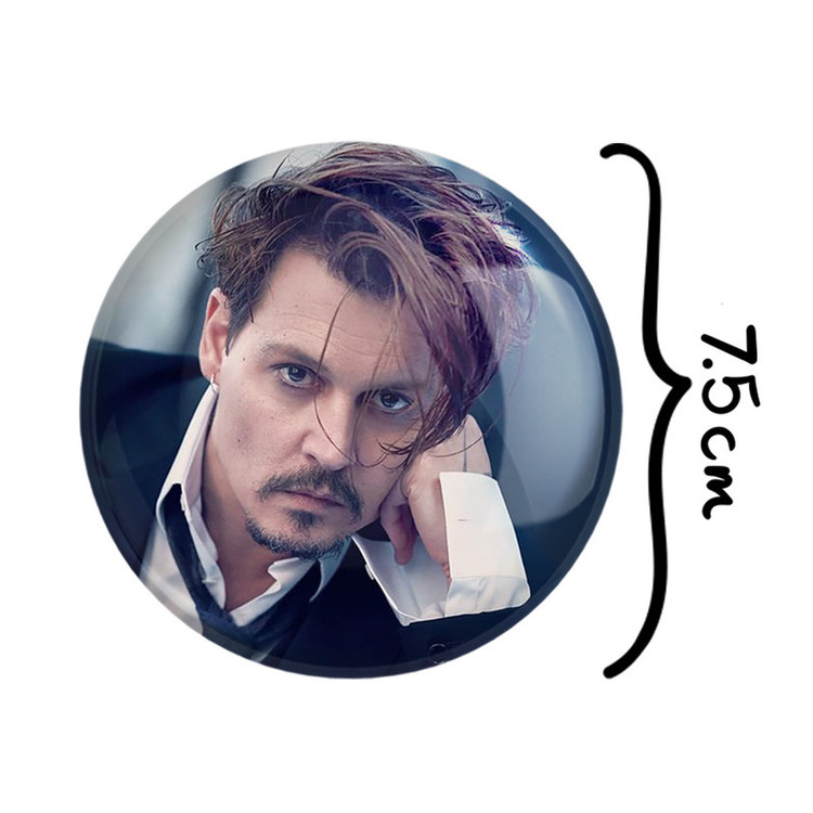 آینه جیبی خندالو مدل جانی دپ Johnny Depp کد 3300