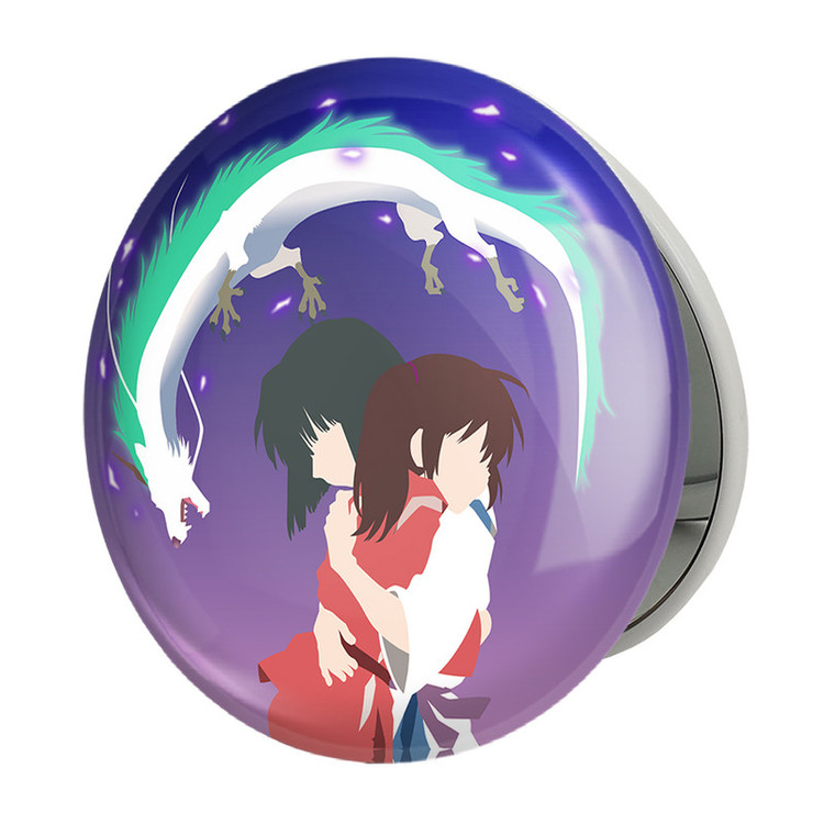 آینه جیبی خندالو طرح هاکو و چیهیرو انیمه شهر اشباح Spirited Away مدل تاشو کد 12110