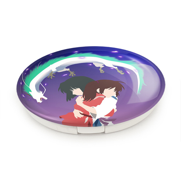 آینه جیبی خندالو طرح هاکو و چیهیرو انیمه شهر اشباح Spirited Away مدل تاشو کد 12110