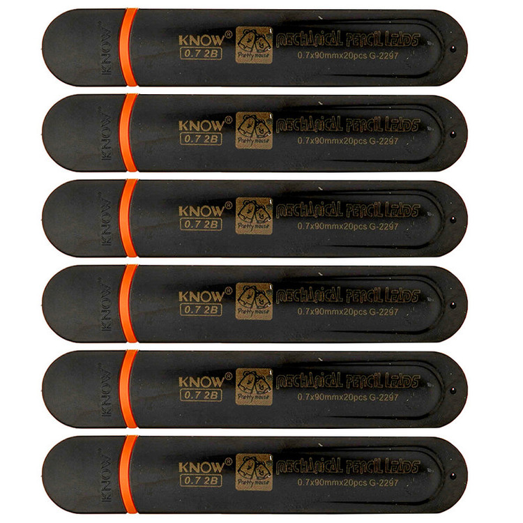 نوک مداد نوکی 0.7 میلی متری نو مدل G-2297 کد 6 بسته 6 عددی
