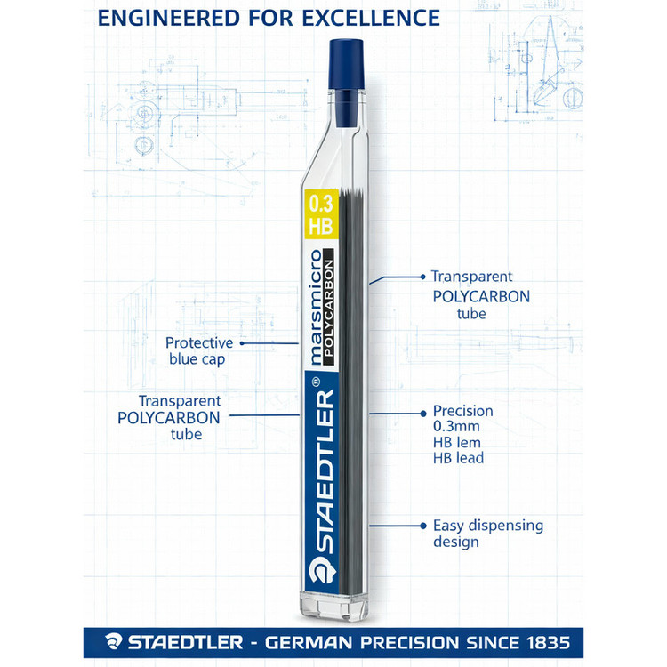 نوک مداد نوکی 0.3 میلی متری استدلر مدل MARSMICRO