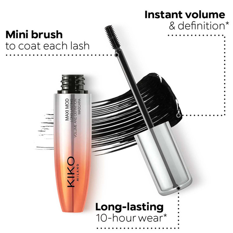 ریمل حجمدهنده، بلندکننده ضد آب کیکو میلانو مدل new maxi mod waterproof mascara
