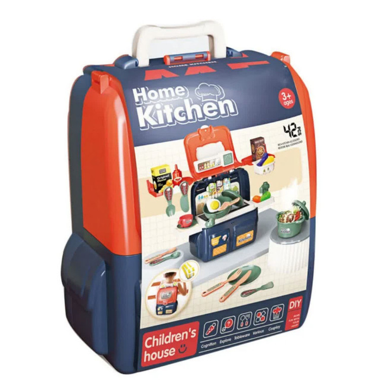 ست اسباب بازی آشپزخانه ناب سل مدل کوله پشتی 42 تکه Children’s House Home Kitchen