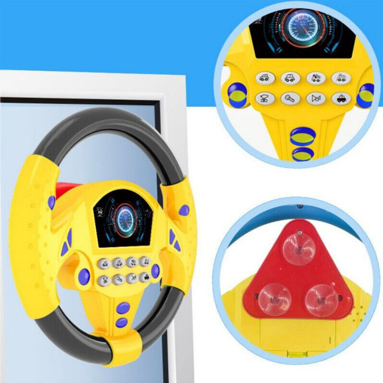 اسباب بازی ناب سل مدل فرمان ماشین داشبوردی موزیکال Musical steering wheel