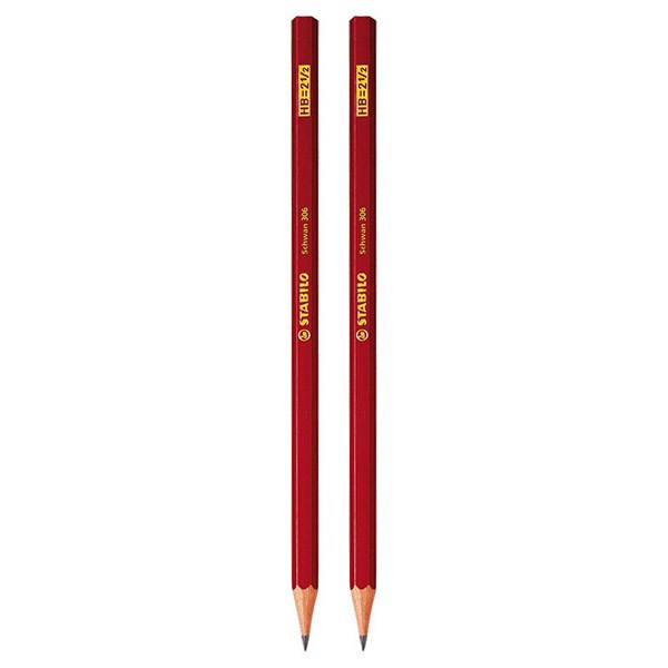 مداد مشکی استابیلو شوان 306 HB - بسته 2 عددی
