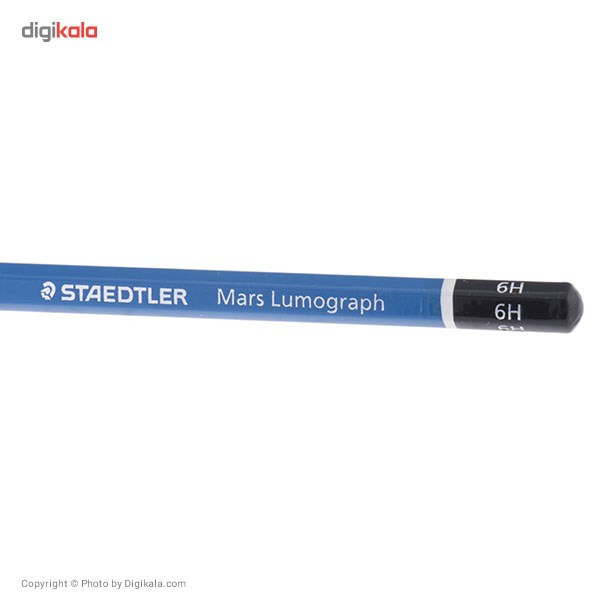 مداد طراحی استدلر مدل Mars Lumograph 100 با درجه سختی نوک 6H