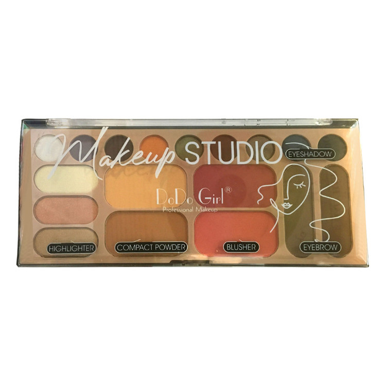 پالت آرایش صورت دودو گرل مدل Complete Make up Studio شماره B