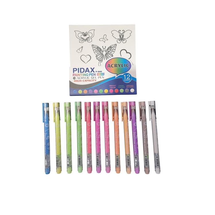 روان نویس پیداکس مدل اکرولیک کد P 940 بسته 12 عددی