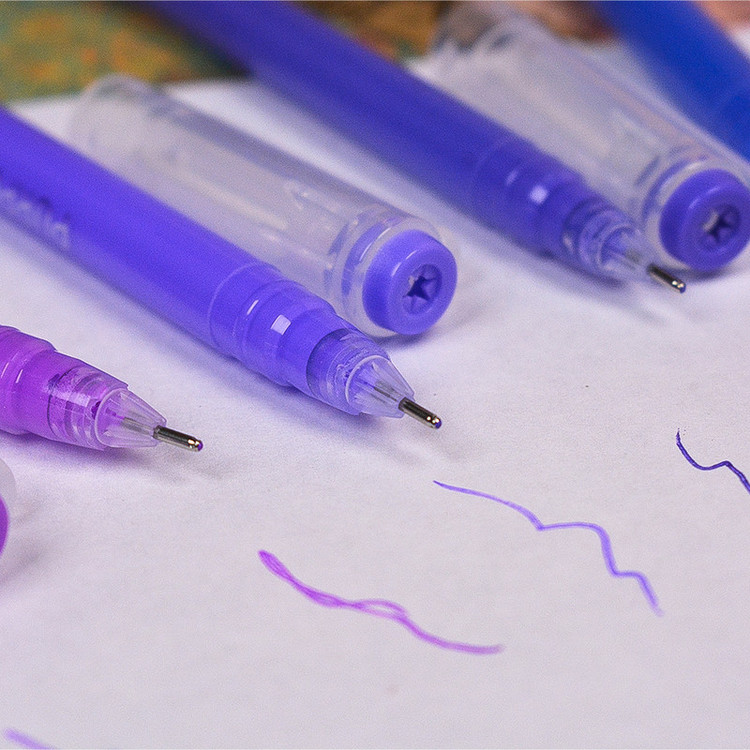 روان نویس 0.6 میلی متری لنگو مدل Purple Style بسته 9 عددی