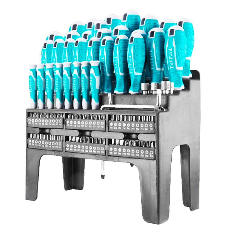 پیچ گوشتی توتال مدل THT-2506100 مجموعه 100 عددی