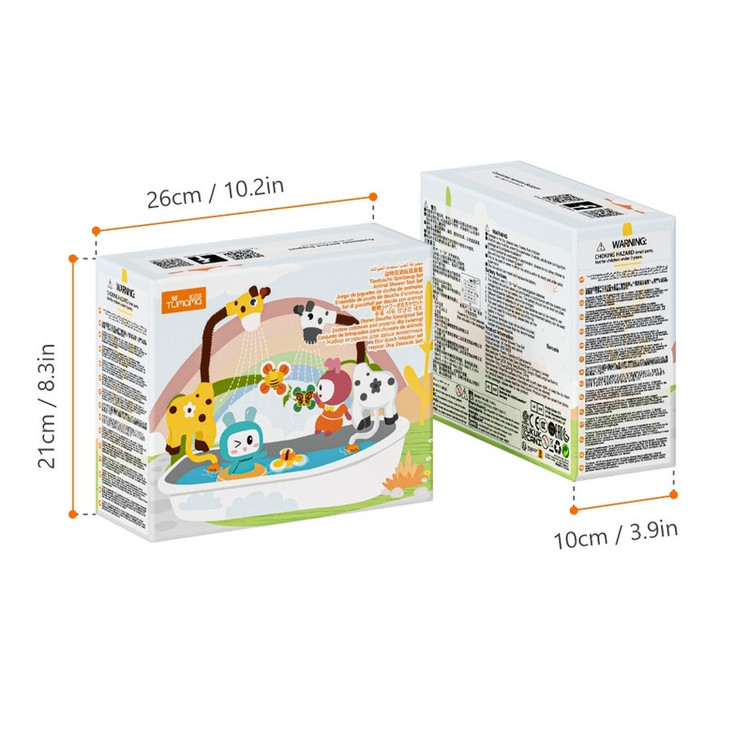 اسباب بازی حمام توماما کیدز مدل TM375-C طرح زرافه بسته 6 عددی