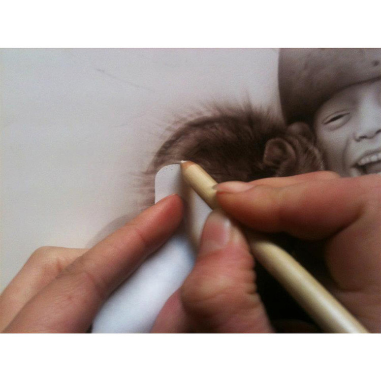 پاک کن مدادی ام کیو مدل فرچه دار - DRAW ME بسته 2 عددی