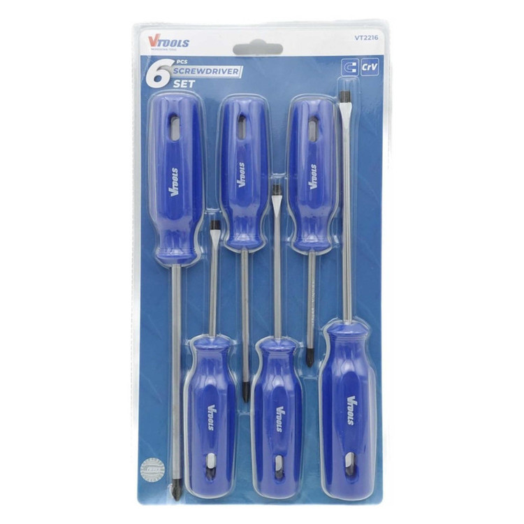 پیچ گوشتی وی تولز مدل VT2216 سایز 75 تا 150 میلیمتر بسته 6 عددی
