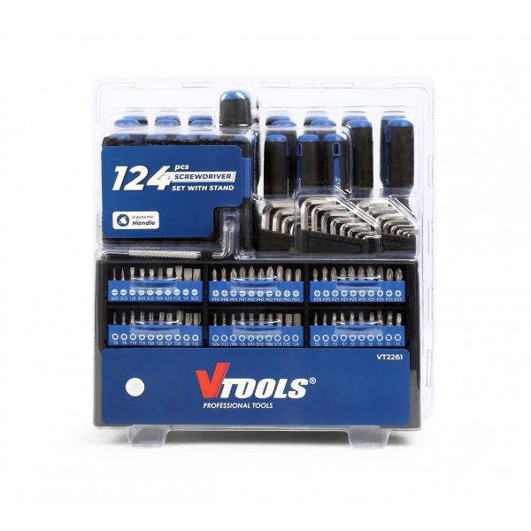 پیچ گوشتی وی تولز مدل VT2261 بسته 124 عددی