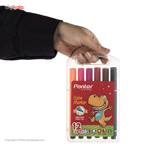 ماژیک رنگ آمیزی 12 رنگ پنتر