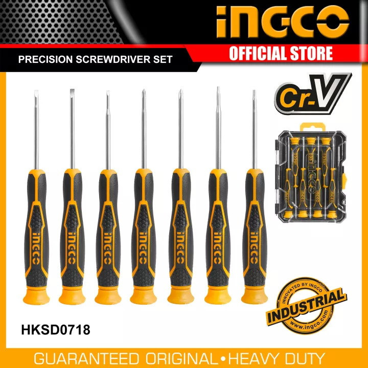 پیچ گوشتی ساعتی اینکو مدل HKSD-0718 بسته 7 عددی