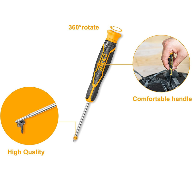 پیچ گوشتی ساعتی اینکو مدل HKSD-0718 بسته 7 عددی