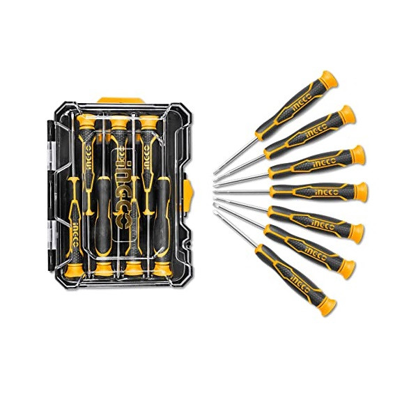 پیچ گوشتی ساعتی اینکو مدل HKSD-0718 بسته 7 عددی