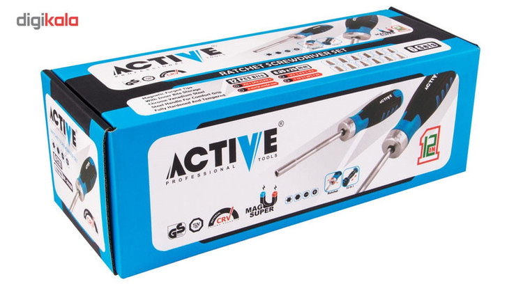 مجموعه 12 عددی پیچ گوشتی اکتیو تولز مدل AC6112SR